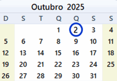Atenção! Feriado de Criação do Município de Porto Velho em 02 de outubro de 2025